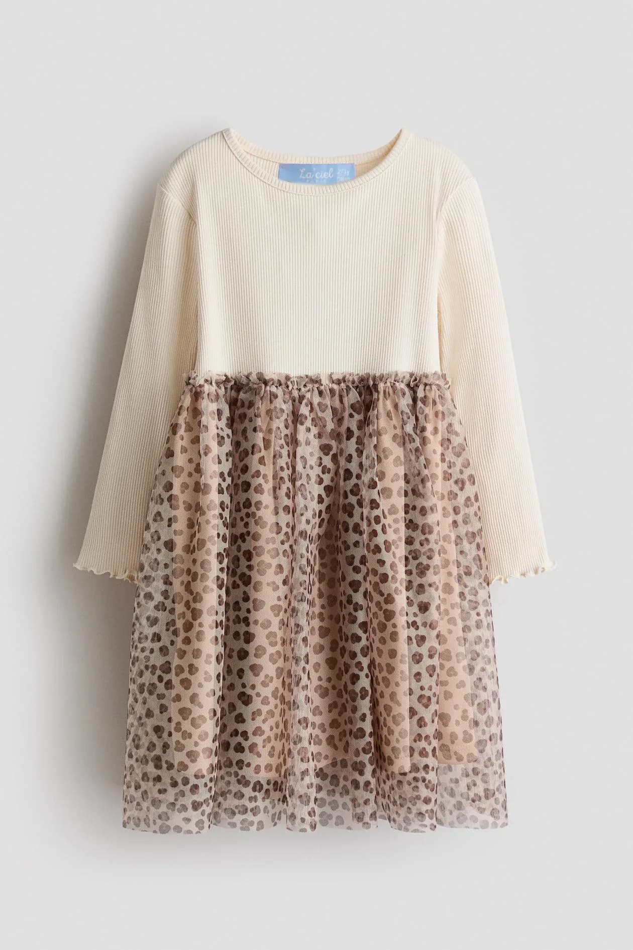 Leopar Tüllü Elbise - 2/3 Yaş